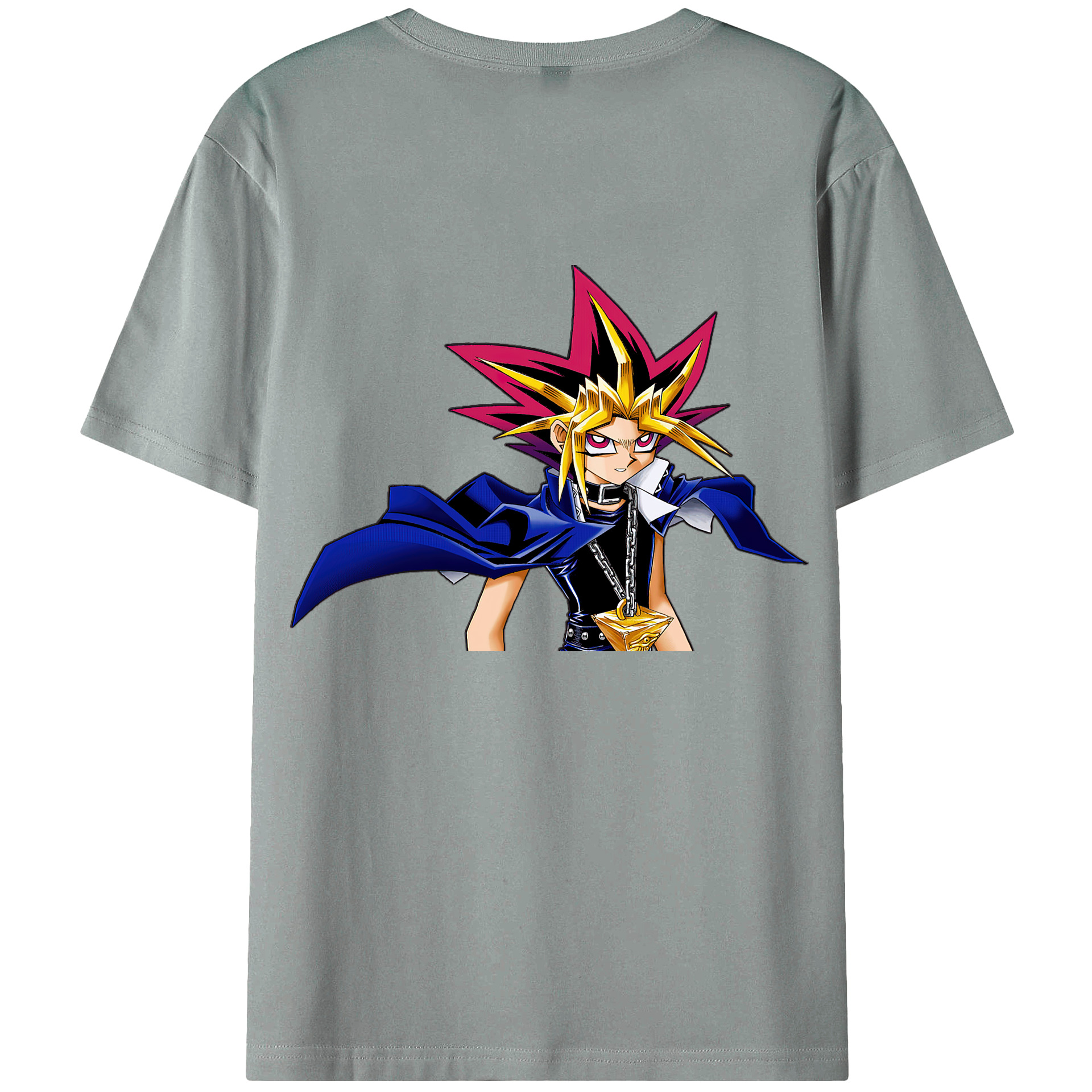 （画像用） 遊☆戯☆王 Yu-Gi-Oh! 綿100％ メンズ半袖Tシャツ（バックプリント） 通気性